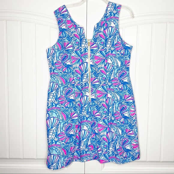 Lilly Pulitzer for Target My Fans Blue Shift Dress 16 20th Anniversary - Picture 4 of 5